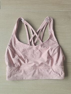 lululemon athletica Pale Pink Strappy Sports Bra